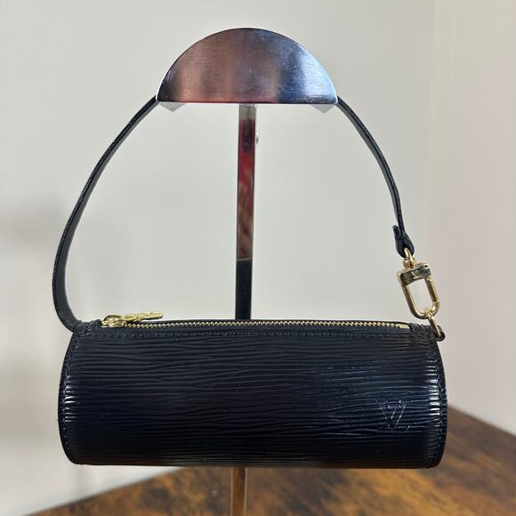 Louis Vuitton Handbags - Louis Vuitton Mini Papillon Pouch Bag - Black Epi Leather